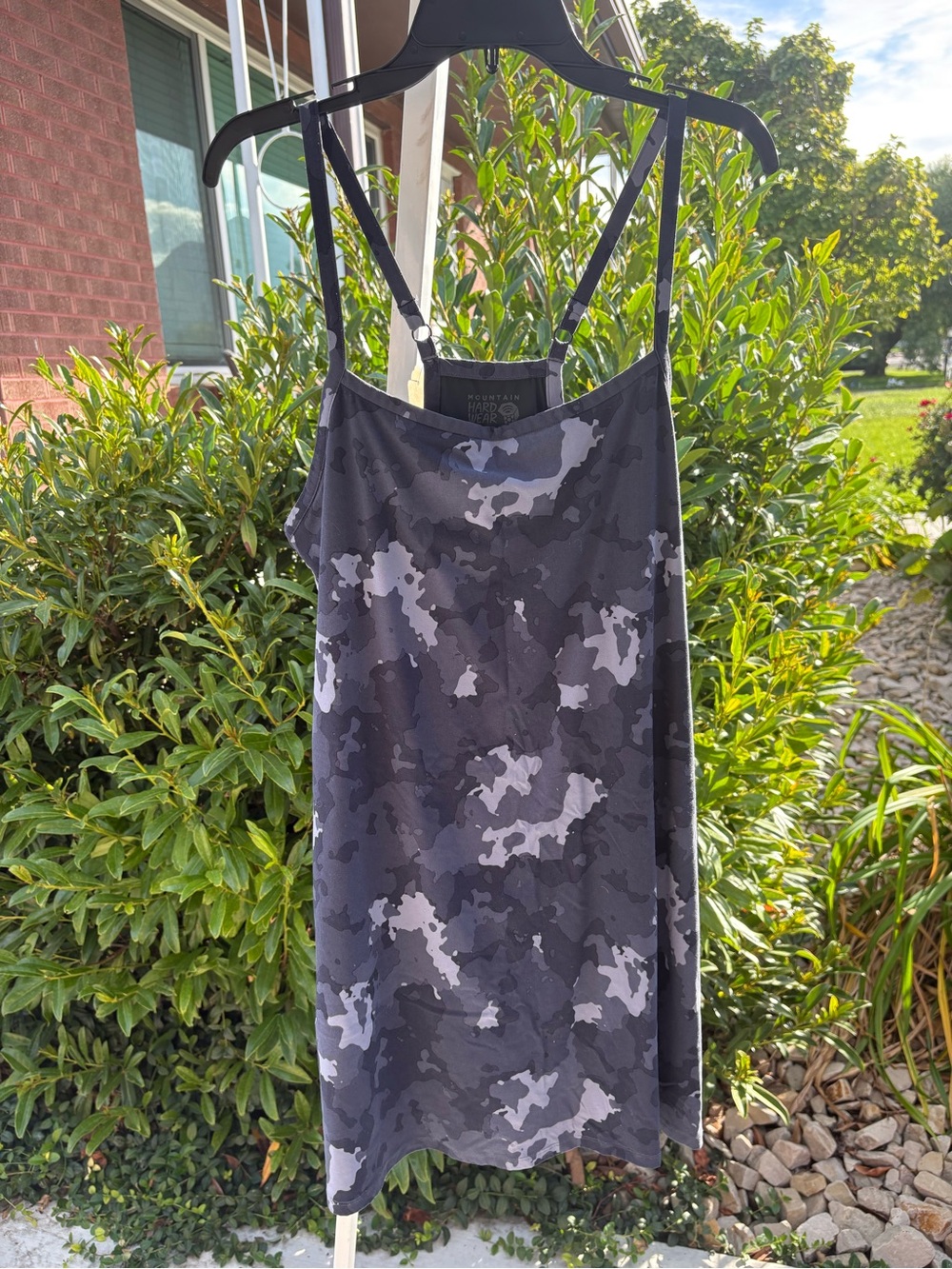 Mountain Hardwear Women's Black & Gray Camouflage Satin Chemise